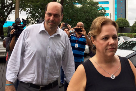 O ex-secretrio de Estado de Administrao, Francisco Faiad e a esposa