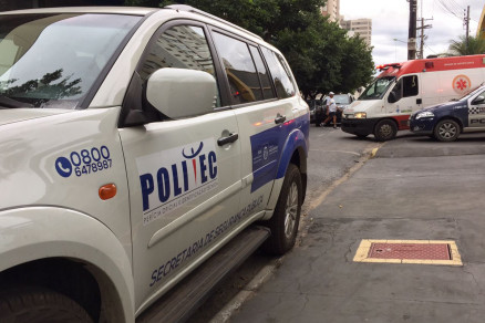 A Politec foi at o local e isolou a rea para dar incio ao trabalho de investigaes