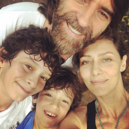 Maria Fernanda Cndido e famlia