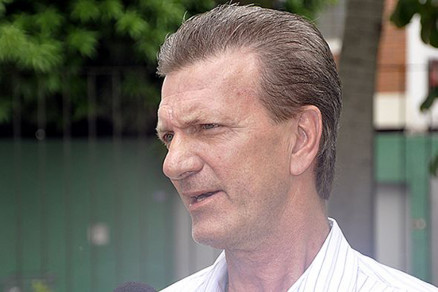 O candidato Aron Dresch, que disputa a Presidncia da FMF