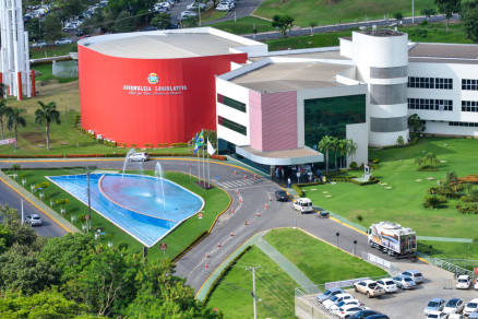 Vista area da Assembleia Legislativa de Mato Grosso
