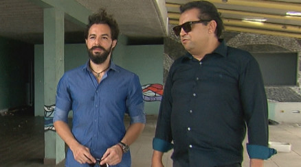 Roberto Rossi e Geraldo Lus durante entrevista