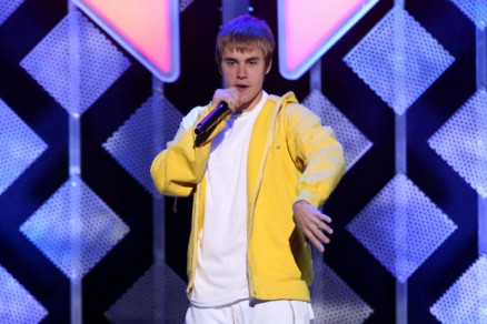 Justin Bieber em show em Nova York, nos Estados Unidos