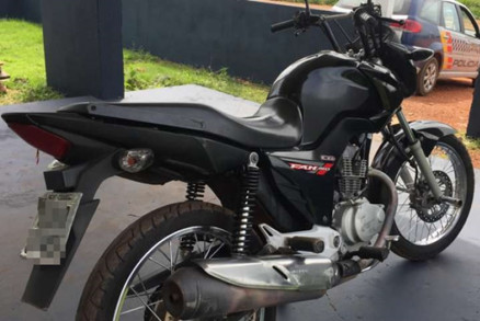 Polcia Militar fez a aprensso do menor e da motocicleta