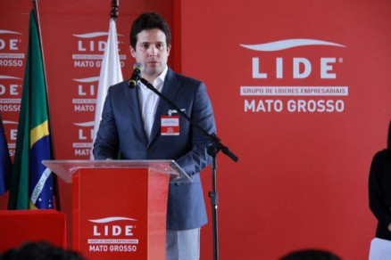 O presidente do LIDE-MT, Pedro Neves: 