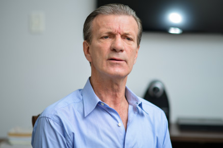 O atual presidente da FMF, Aron Dresch, que tenta a reeleio