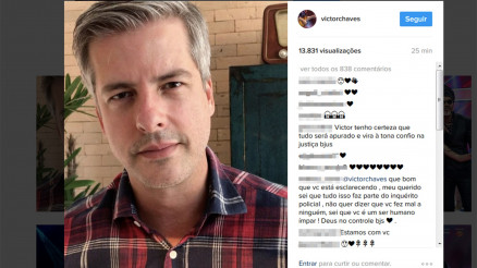 Aps indiciamento, Victor se manifesta em rede social
