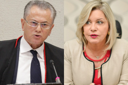 O desembargador Orlando Perri e a ju�za Selma Arruda: no aguardo de parecer do MPE