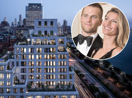 Tom e Gisele, e uma imagem do novo endereo deles em NY