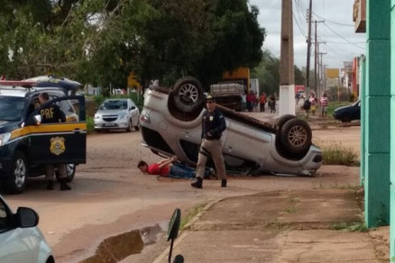 Carro era de outro estado e suspeito tinha passagem pela polcia
