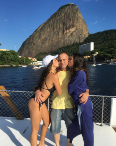 Emilly, Volnei e Mayla: passeio de iate no Rio de Janeiro 