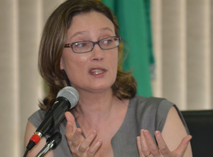 Maria do Rosrio na poca em que ocupava a Secretaria de Direitos Humanos da Presidncia da Repblica 