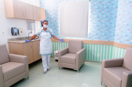 Ambiente de uso exclusivo para as mes que possuem bebs internados no hospital