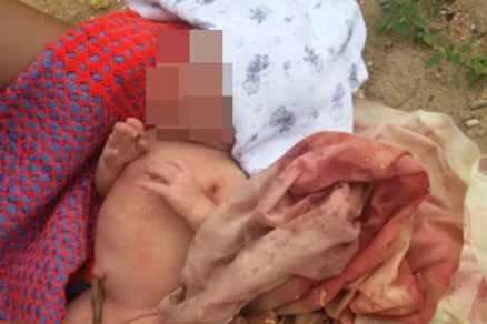 O recm-nascido foi encontrado na ltima quinta-feira em Peixoto de Azevedo