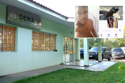 O estudante Emerson Fernandes (no detalhe), que foi preso nesta segunda