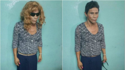 Francisco Herrera Argueta, de 55 anos, se vestiu de mulher para tentar fugir de uma priso de segurana mxima em Honduras, mas no adiantou nem pintar as unhas de rosa