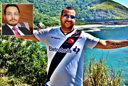 O agente de tributos Andr Fantoni e, no detalhe, o advogado e delator Themystocles Figueiredo: 