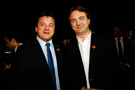Wesley (dir.) e Joesley Batista, donos da Friboi