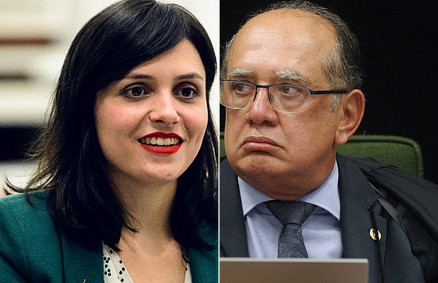Monica Iozzi e Gilmar Mendes