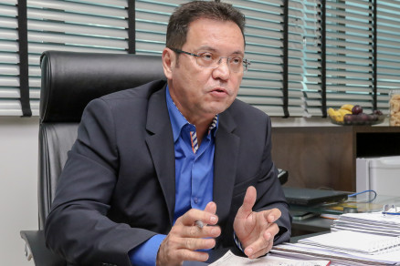 O presidente Eduardo Botelho: 
