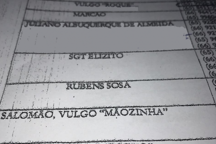 ais uma lista com nmeros de telefones grampeados pela PM