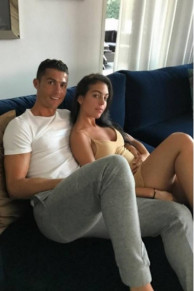 Cristiano Ronaldo com a namorada Georgina Rodrguez