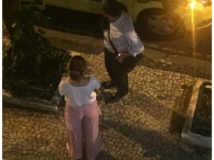 Foto teria sido tirada em frente a sede da Globo, no Rio de Janeiro