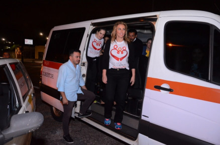 A primeira-dama, Mrcia Pinheiro: campanha de doao de cobertores