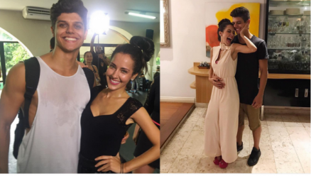 Mayt estar namorando com o seu par no Dancing Brasil