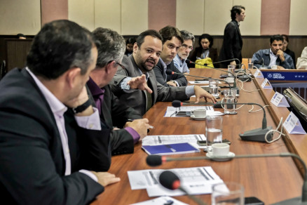 A equipe econmica do Governo em reunio com o Frum Sindical