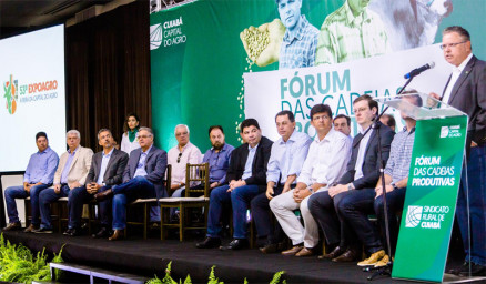 Ministro Blairo Maggi foi o principal palestrante