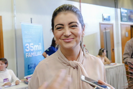 A prefeita de Juara, Luciane Bezerra: afastamento revogado