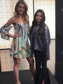 Ana Hickmann e a filha de Gretchen