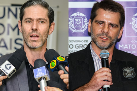 O secretrio Rogers Jarbas e o delegado Flavio Stringueta: verses distintas 