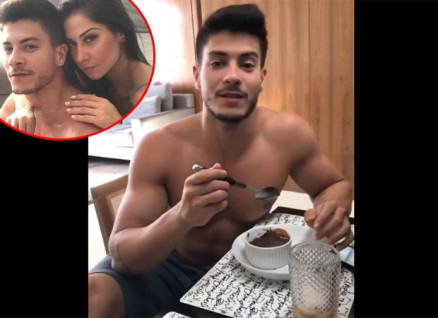 Arthur Aguiar pede Mayra Cardi em casamento aps comer sobremesa feira por ela