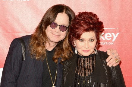 O msico Ozzy Osbourne e sua esposa e empresria, Sharon Osbourne 