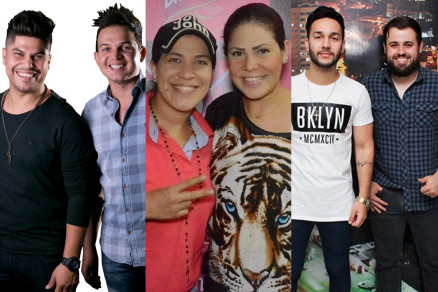 As duplas Junior & Nando, Sarah & Lvia e Denner & Douglas: sertanejo em alta em Cuiab 