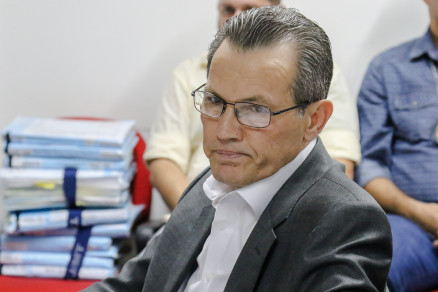 O ex-governador Silval Barbosa, que teria tentado manipular gravao