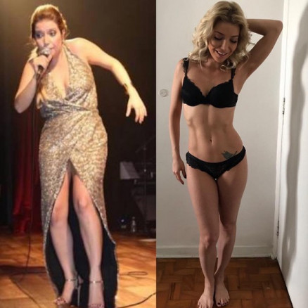 Luiza Possi mostra antes e depois