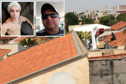 Caique Caciolato e William Rayes Sakr (no detalhe) estavam em Mato Grosso a trabalho