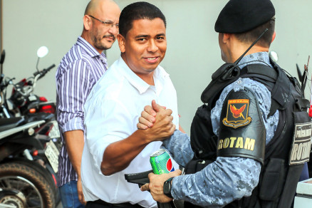 O cabo Gerson Correa, que esteve no Complexo MIranda Reis na tarde da ltima segunda 