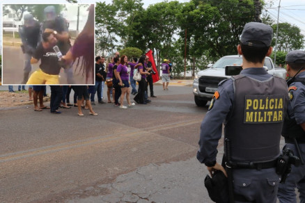 A confuso aconteceu em frente ao Palcio Paiagus, na manh desta tera-feira