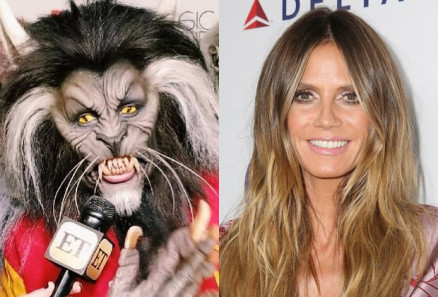 Heidi Klum foi fantasiada de lobisomem � sua festa de Halloween