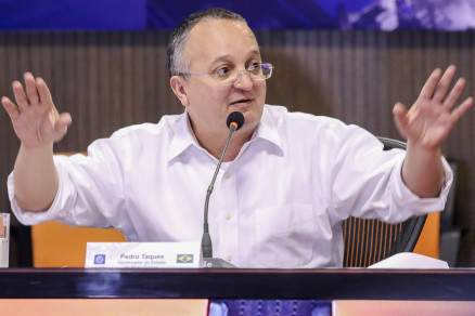O governador Pedro Taques, que conta com FEX para fechar o ano 