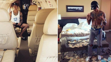 Livinho com o seu jatinho particular e ostentando