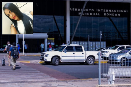 Aeroporto Marechal Rondon, em Vrzea Grande, onde Juliana desembarcou esta manh