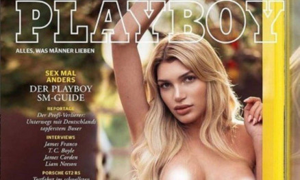 Giuliana Farfalla, de 21 anos,  a primeira modelo transgnero a ser exibida na capa da edio alem da revista 