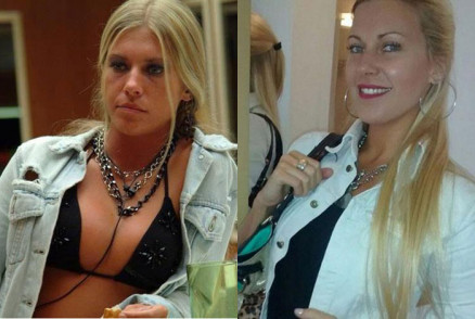  Antonella quando participou do 'BBB', em 2004, e ao lado em foto atual