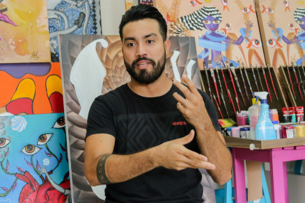 Rafael Jonnier, de 26 anos, encontrou sua identidade artstica no grafite