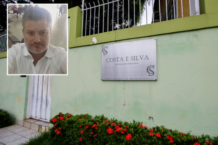 O advogado Antonio Eduardo da Costa e Silva (detalhe), cujo escritrio foi alvo de mandado 